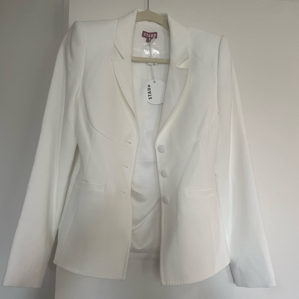 Staud Carson Blazer - Ivory